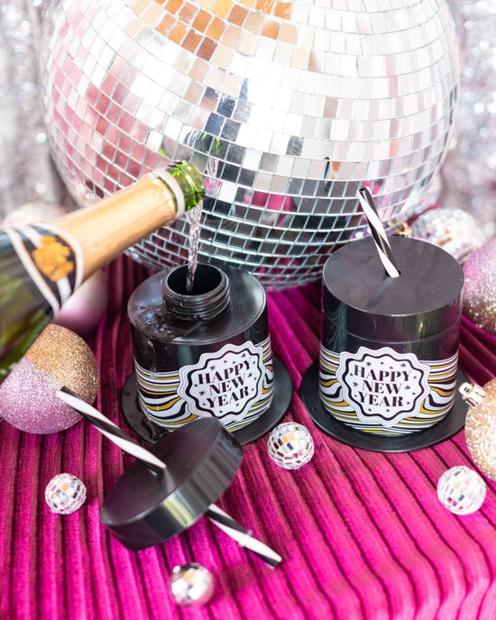 New Years Eve Party Hat Sipper Cups