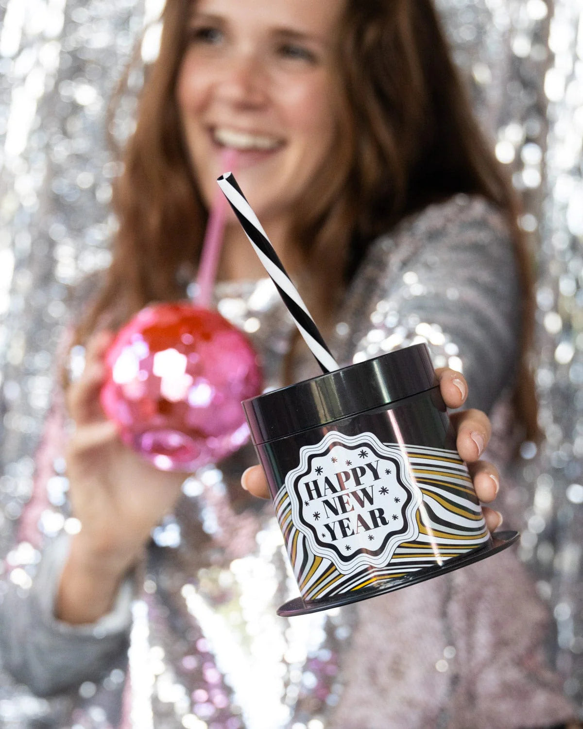 New Years Eve Party Hat Sipper Cups