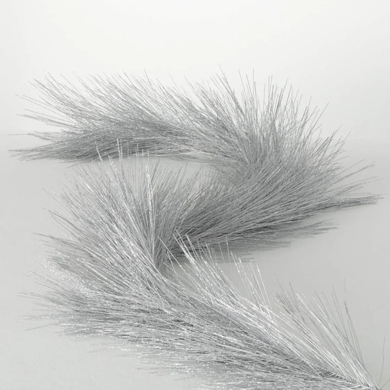 Silver Metallic Pine Garland