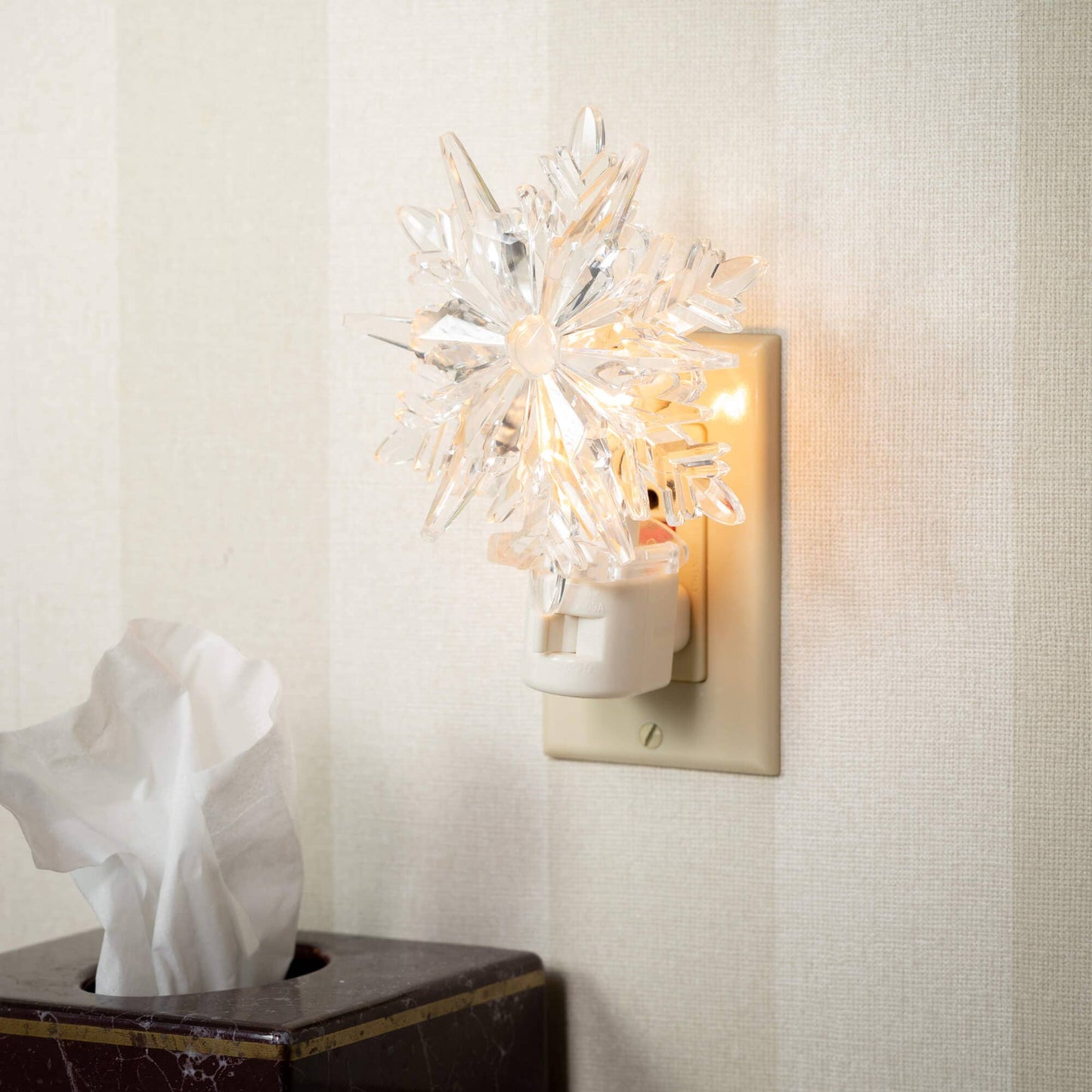 Clear Snowflake Nightlight