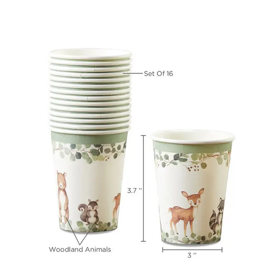 Woodland Cups 8oz Set of 16