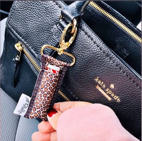 Leopard LippyClip® Lip Balm Holder