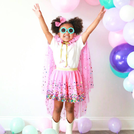 Raspberry Confetti Tutu - Dress Up Skirt