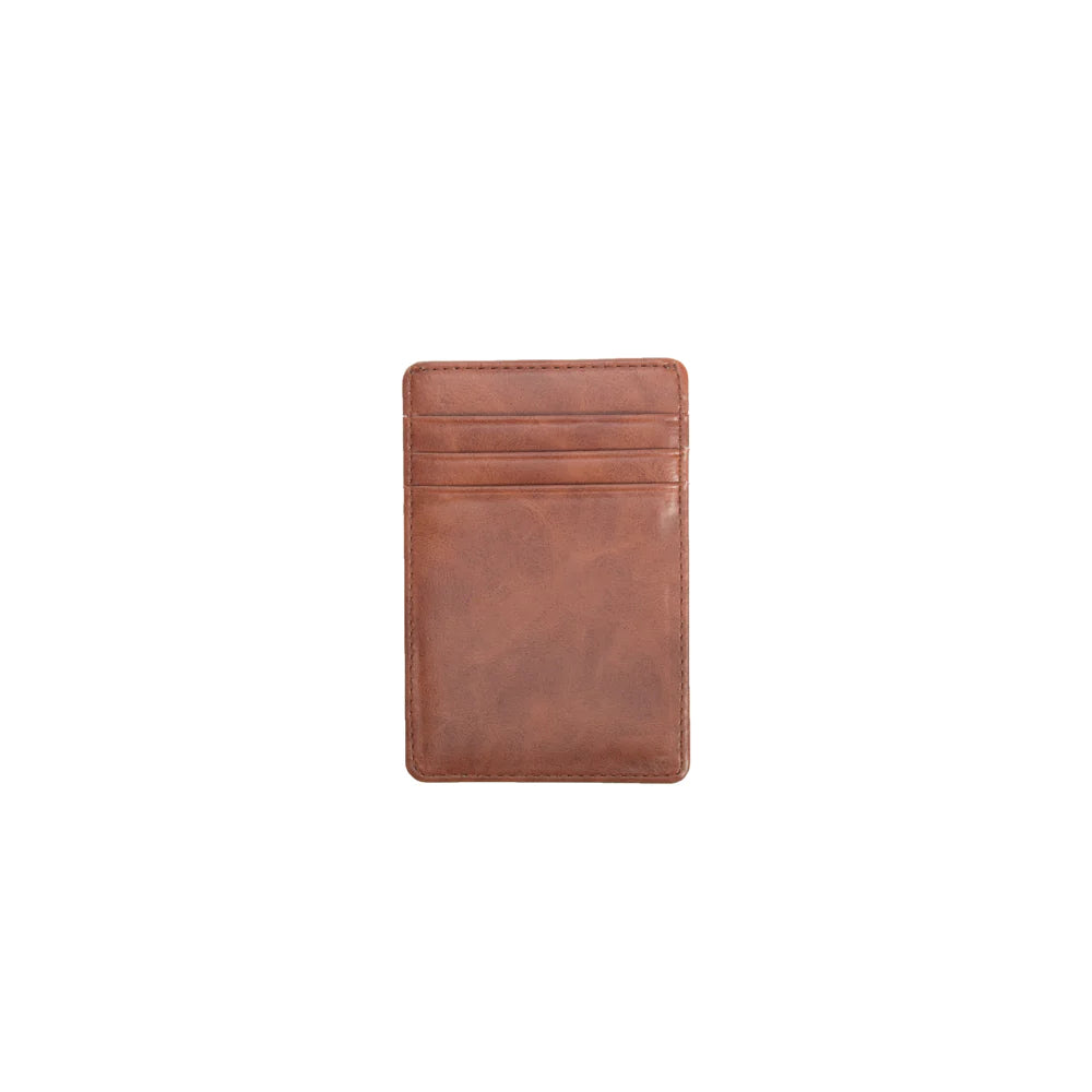 Asher Magnetic Money Clip Card Case (Brown)