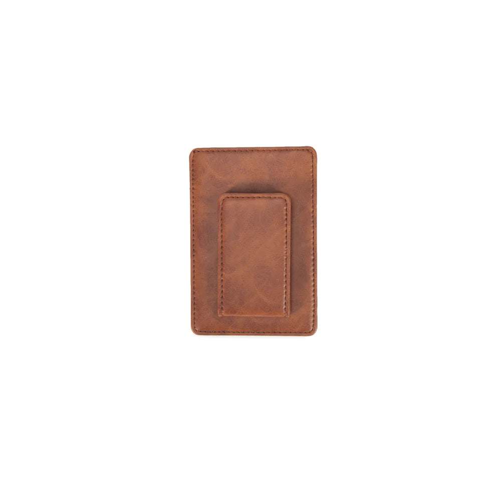 Asher Magnetic Money Clip Card Case (Brown)