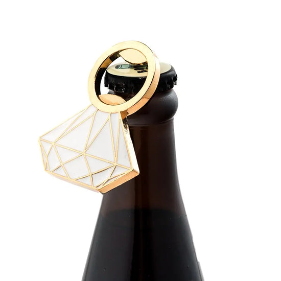 Diamond Ring Bottle Opener- Gold