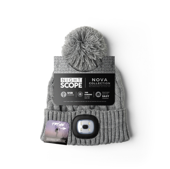 Black Night Scope® Nova Pom Hat Open Stock