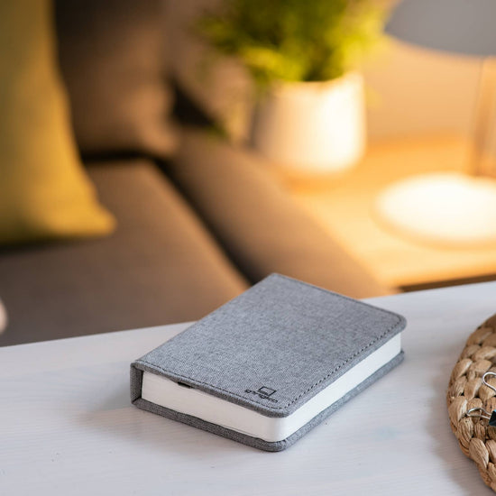 Linen Fabric Smart Book Light: Urban gray / Large