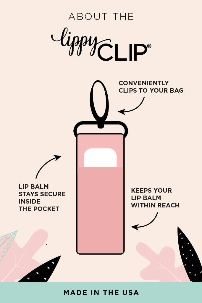 CLASSIC: Baby Pink LippyClip® Lip Balm Holder for Chapstick