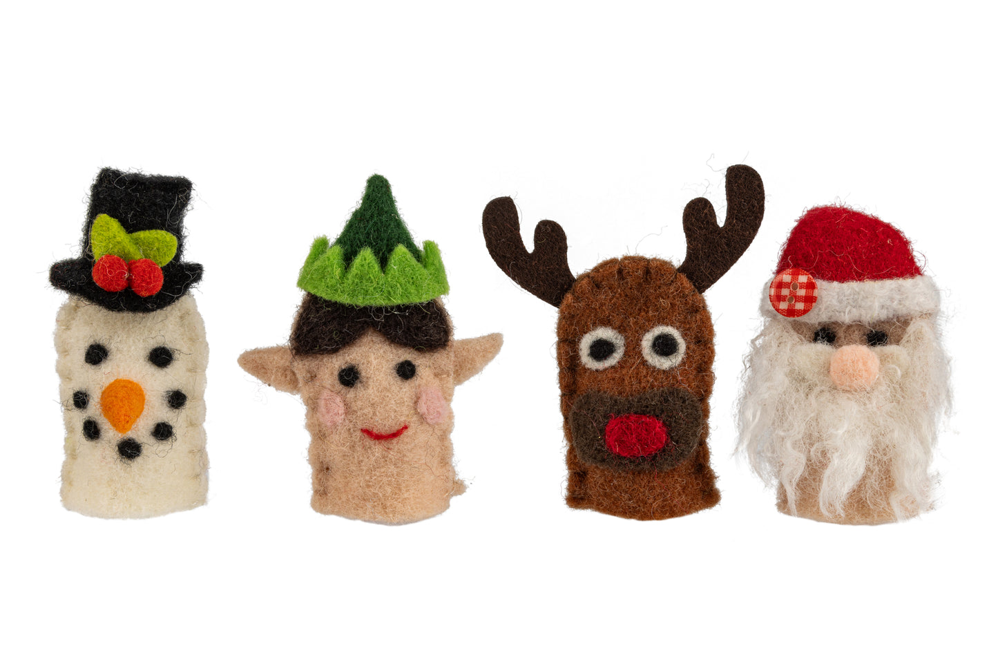 Holiday Felt Finger Puppets