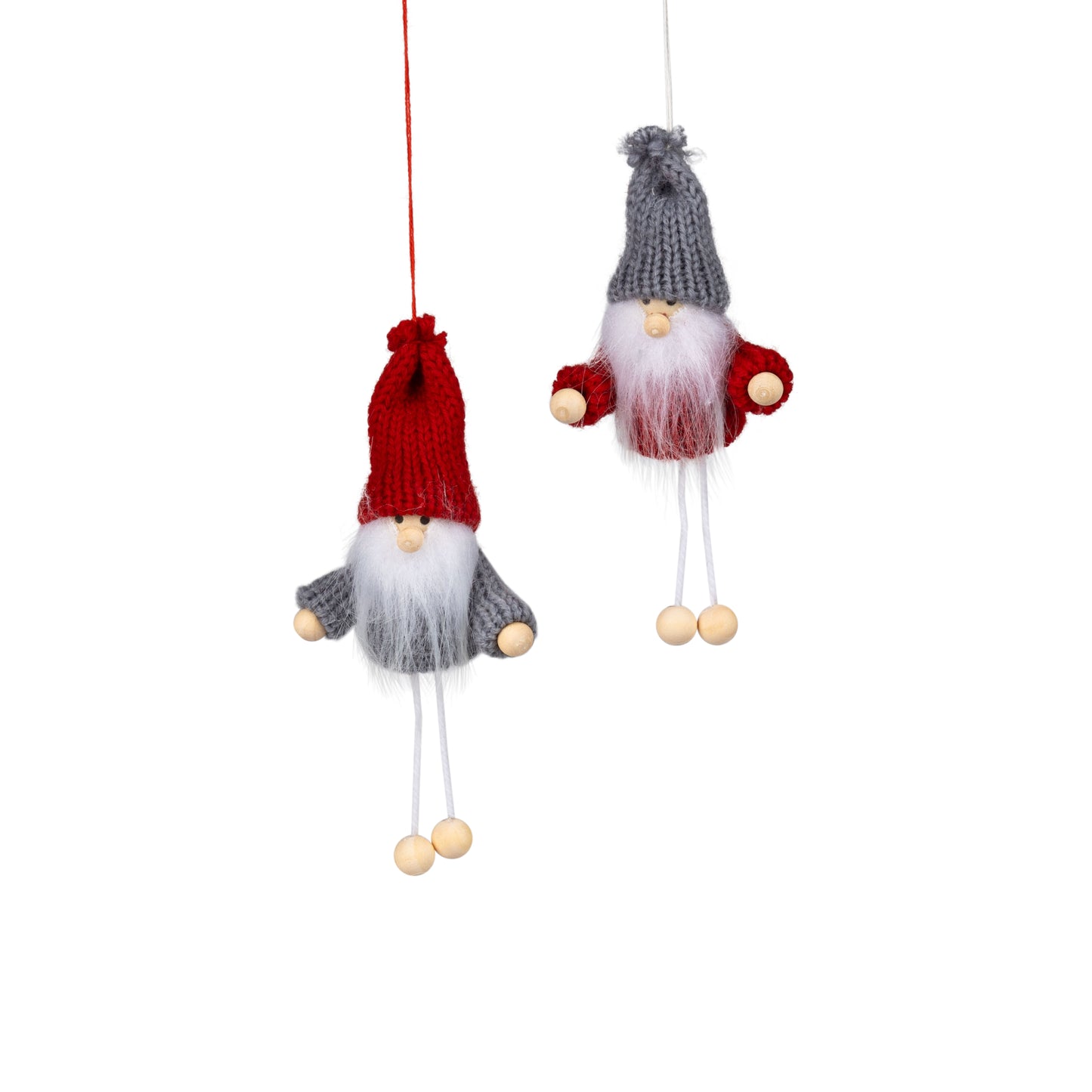 Felt Gnome Cozy Ornaments with Dangling Legs