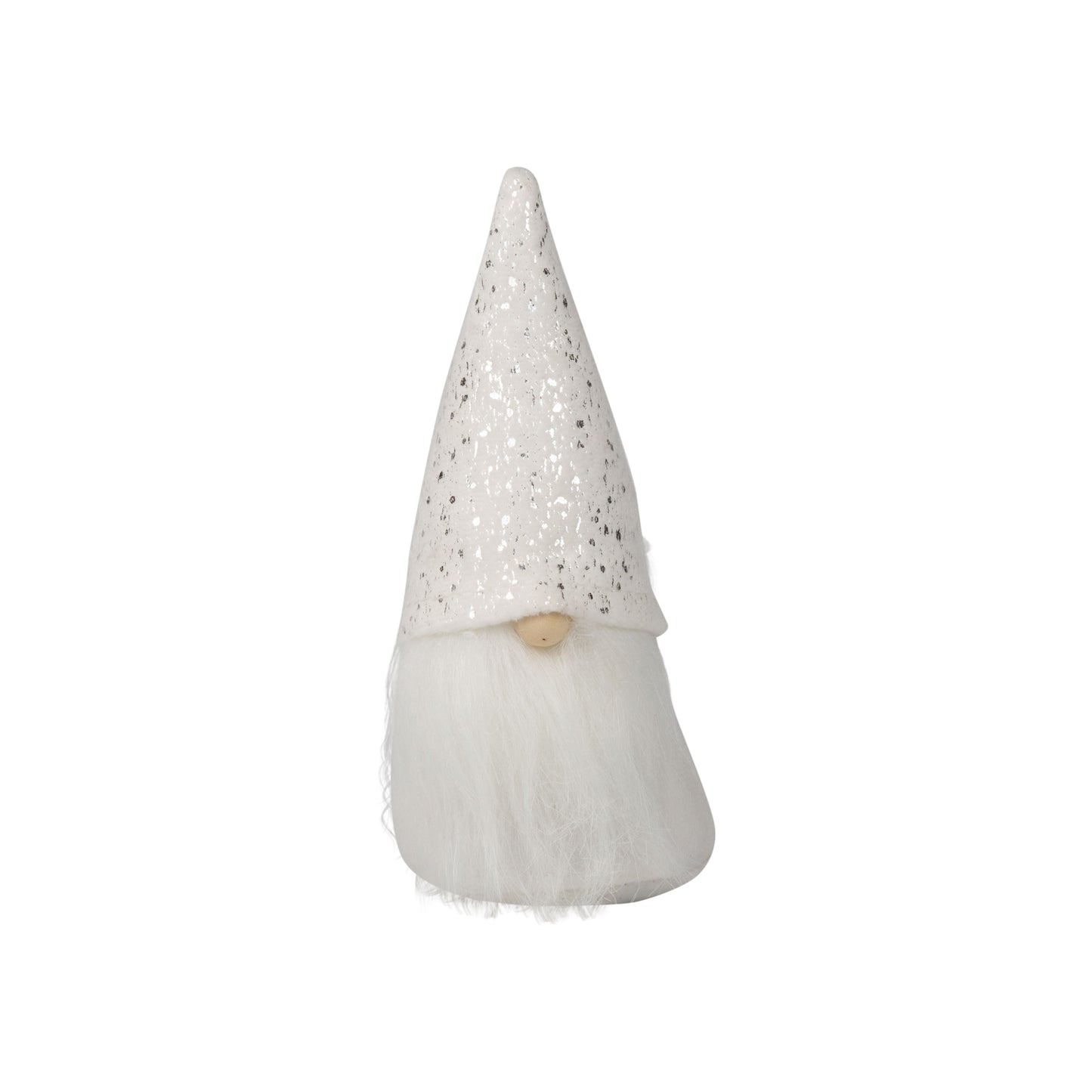 White Felt & Velour Mini Gnome