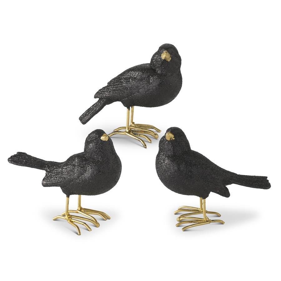 Black Glitter Crows
