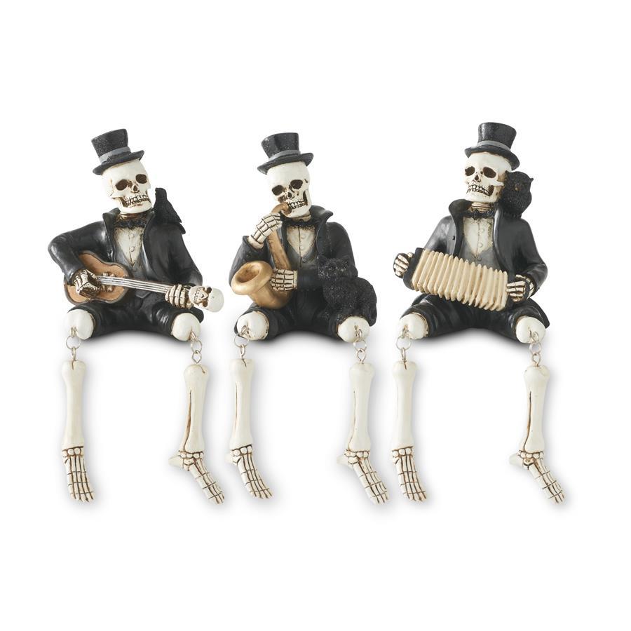 Skeleton Musician Figurines