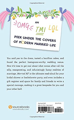 Married AF: A Funny Marriage Guide for the Newlywed or Bride (Bachelorette, Wedding, Bridal Shower, Engagement Gift)
