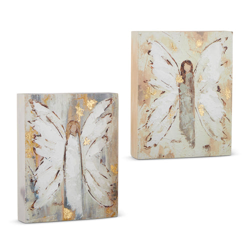 10" Angel Block Wall Art