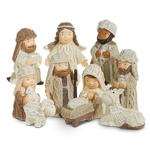 3" Resin Character Nativity Set of 10