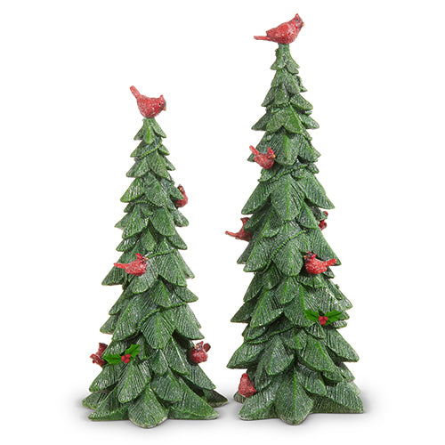 Green Cardinal Resin Trees