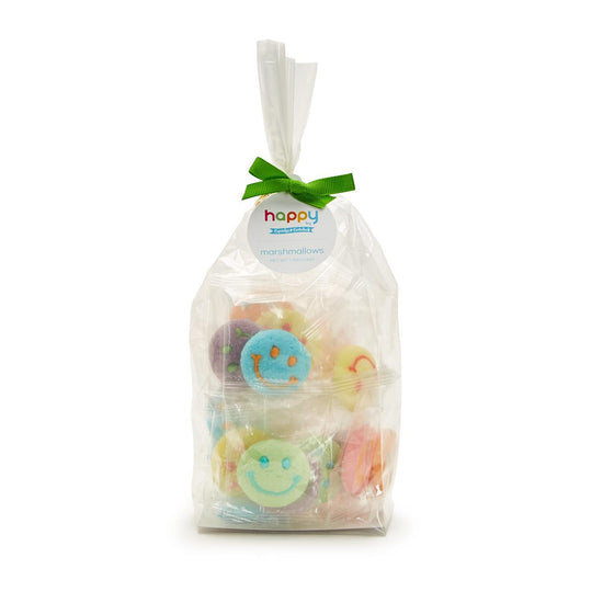 Happy Mixed Berry Flavored Hand-Decorated Marshmallows in Gift Bag (each candy piece is individually wrapped) - Net Wt. 4.23 oz./120g Sugar (approximately 20 pcs)