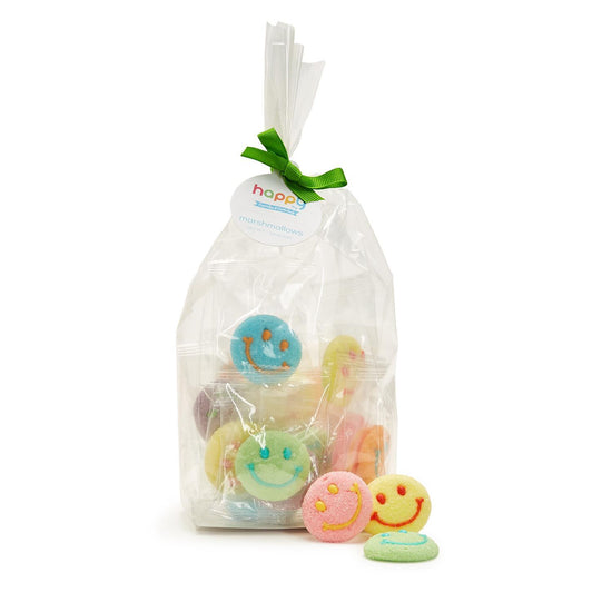 Happy Mixed Berry Flavored Hand-Decorated Marshmallows in Gift Bag (each candy piece is individually wrapped) - Net Wt. 4.23 oz./120g Sugar (approximately 20 pcs)