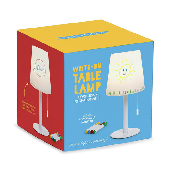 LED Cordless Table Lamp with 4 Washable Colored Markers in Gift Box