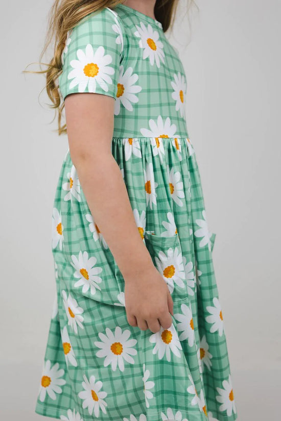 Off the Grid Green Twirl Dress