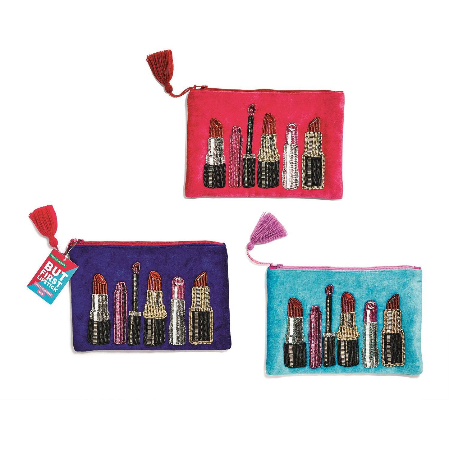 Embroidered Lipstick Multipurpose Pouch