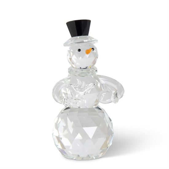 5" Crystal Snowman Figurine