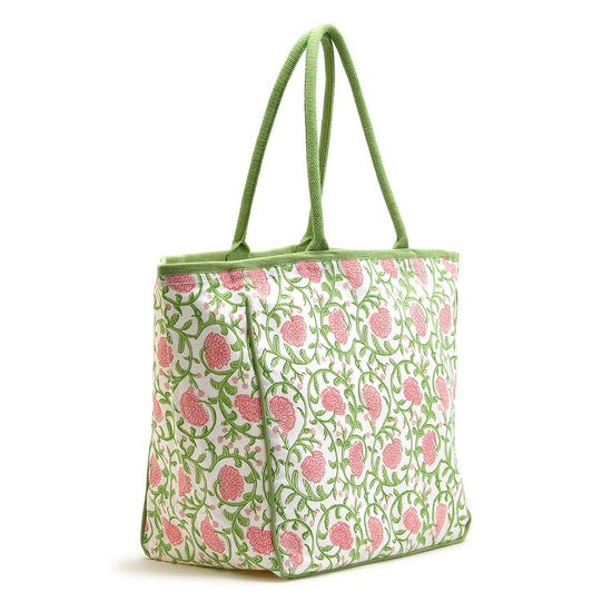 Floral Print Tote Bag