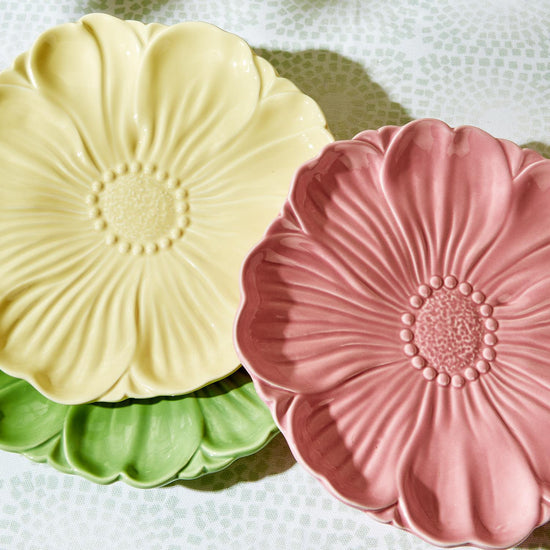 Spring Flower Ceramic Accent Plates