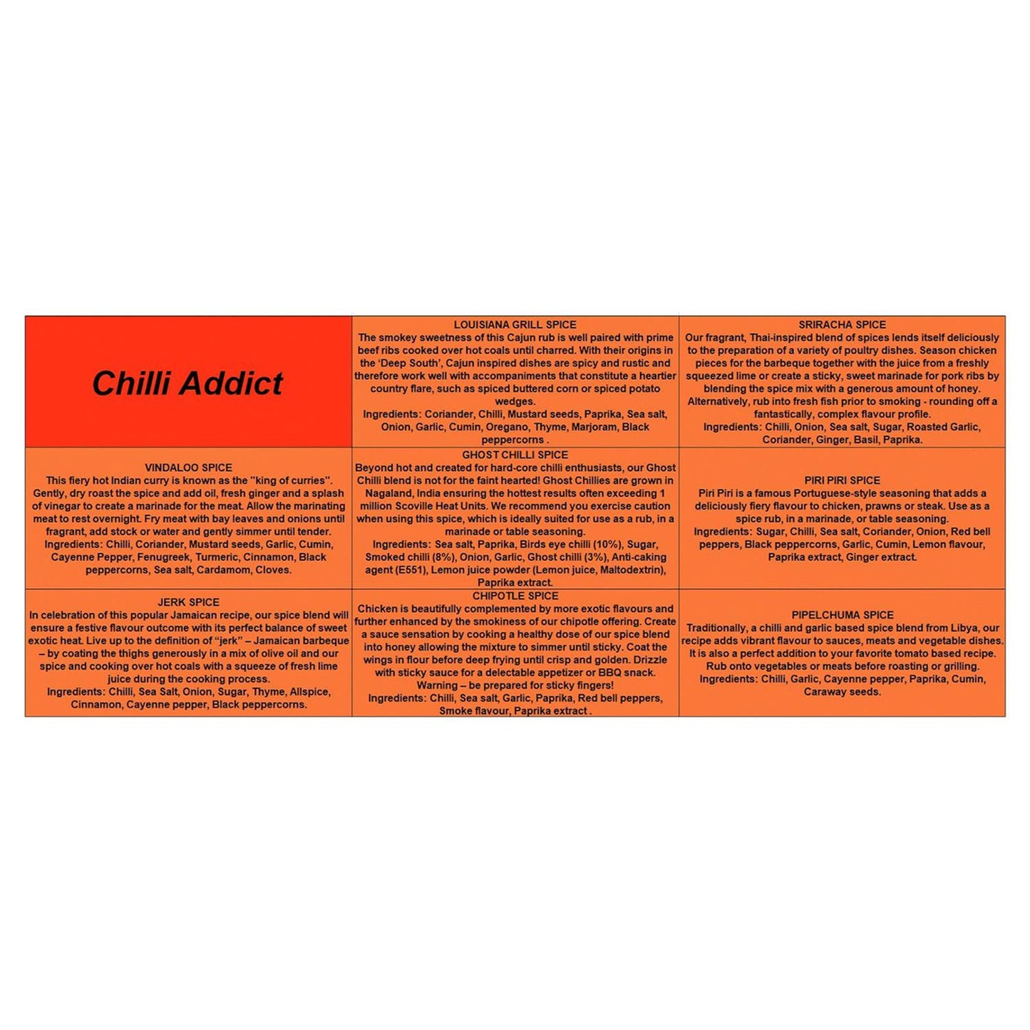 Chili Addict Spice Gift Set