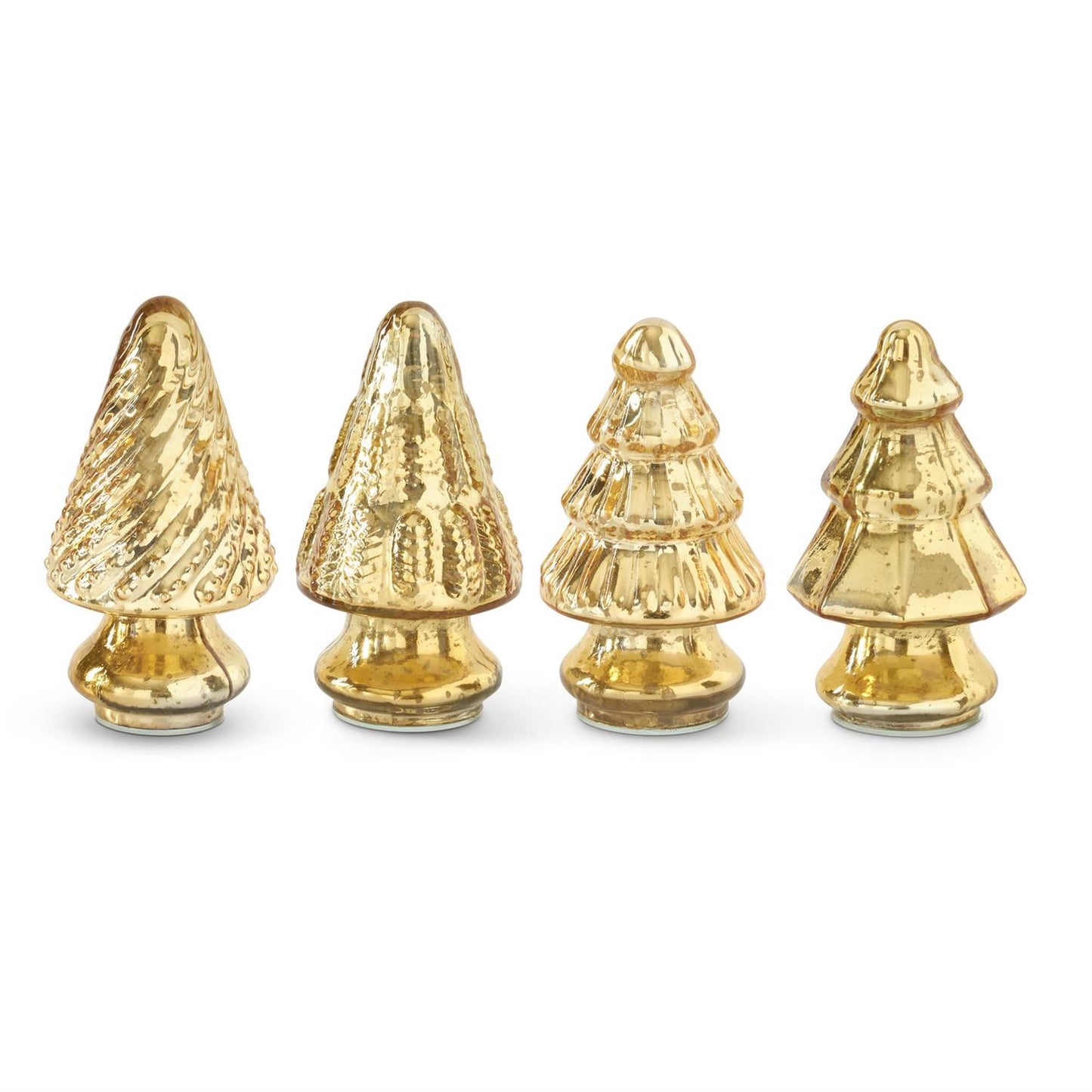 Mini Gold Mercury Glass Trees