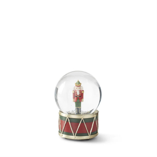 6.5 Inch Resin Nutcracker Snow Globe (We Wish You a Merry Christmas song)