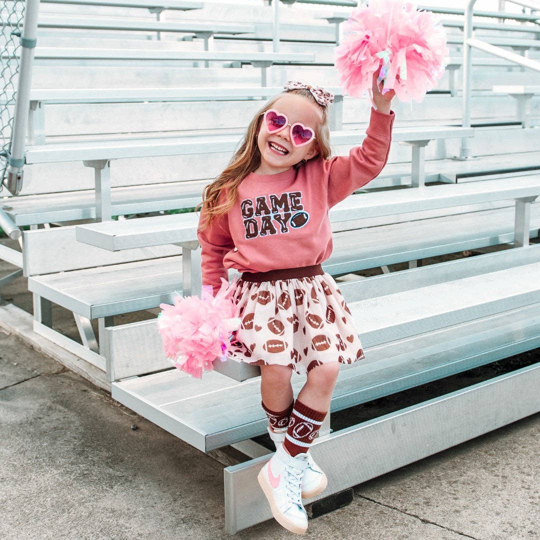 Football Love Tutu - Dress Up Skirt - Kids Game Day Tutu