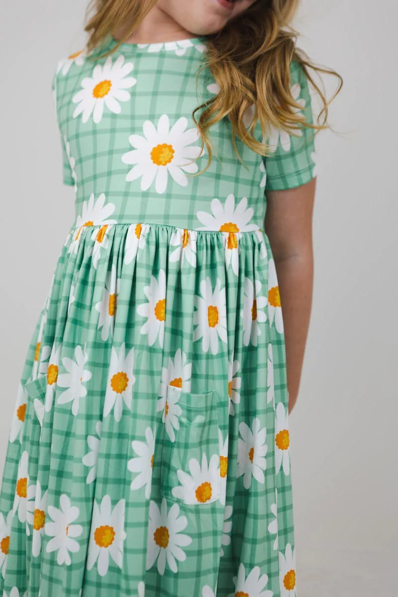 Off the Grid Green Twirl Dress