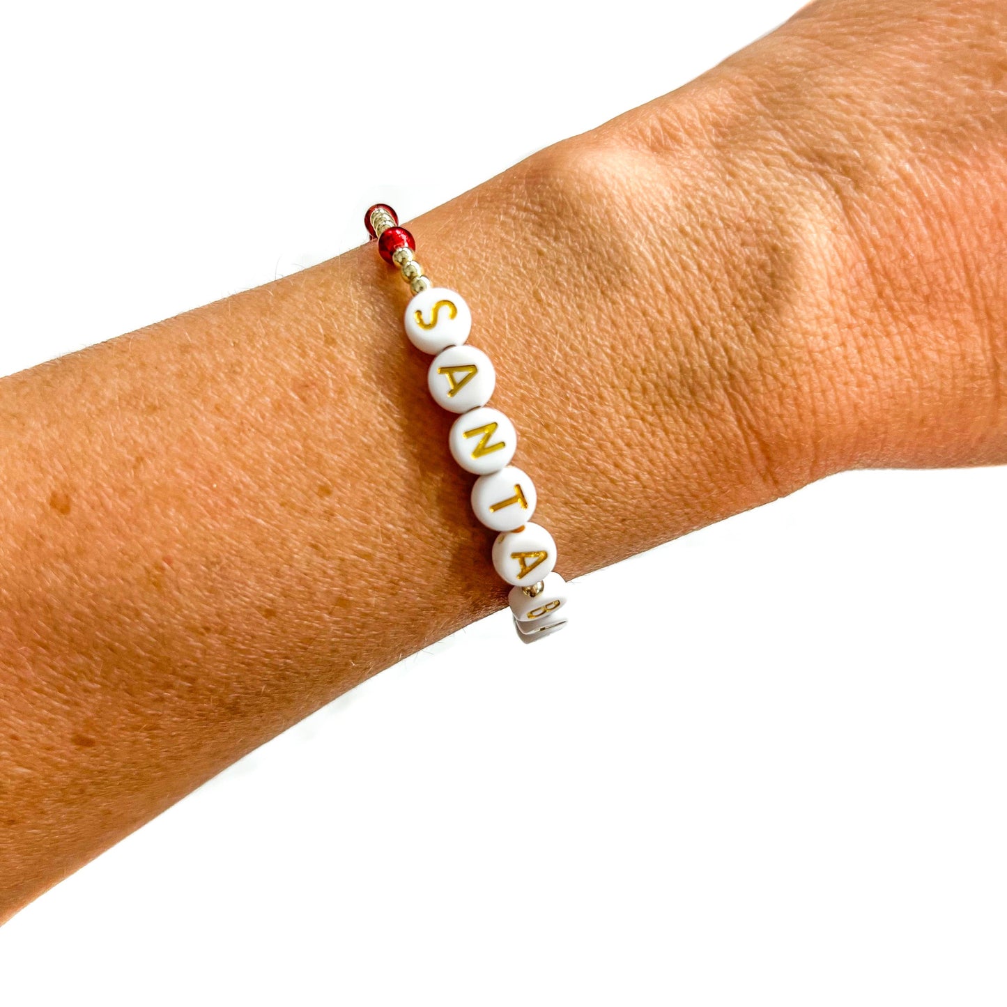 Christmas 18K Gold Filled Bracelets: Peppermint Candies