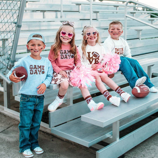 Football Love Tutu - Dress Up Skirt - Kids Game Day Tutu