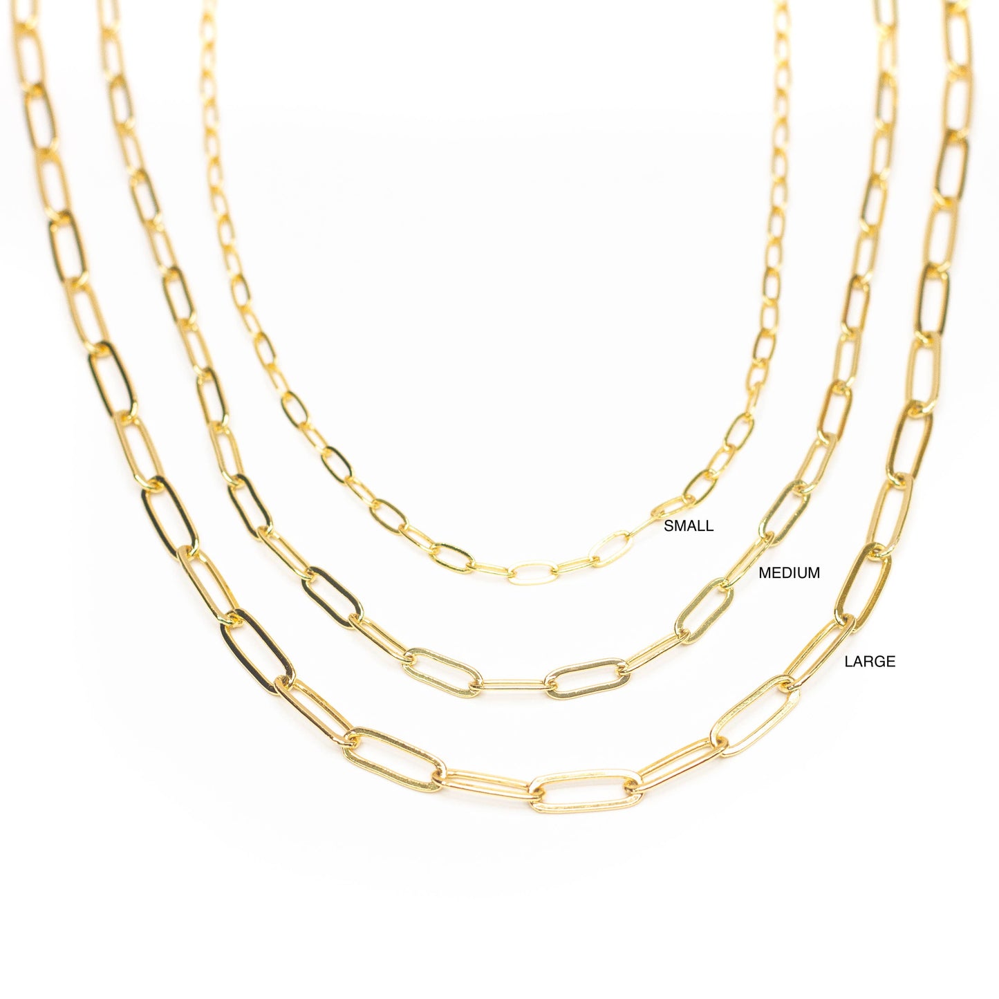 Paperclip Chainlink Necklace: Small