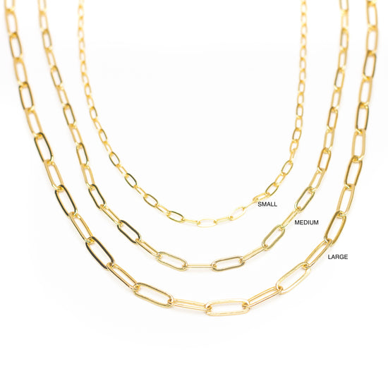 Paperclip Chainlink Necklace: Small