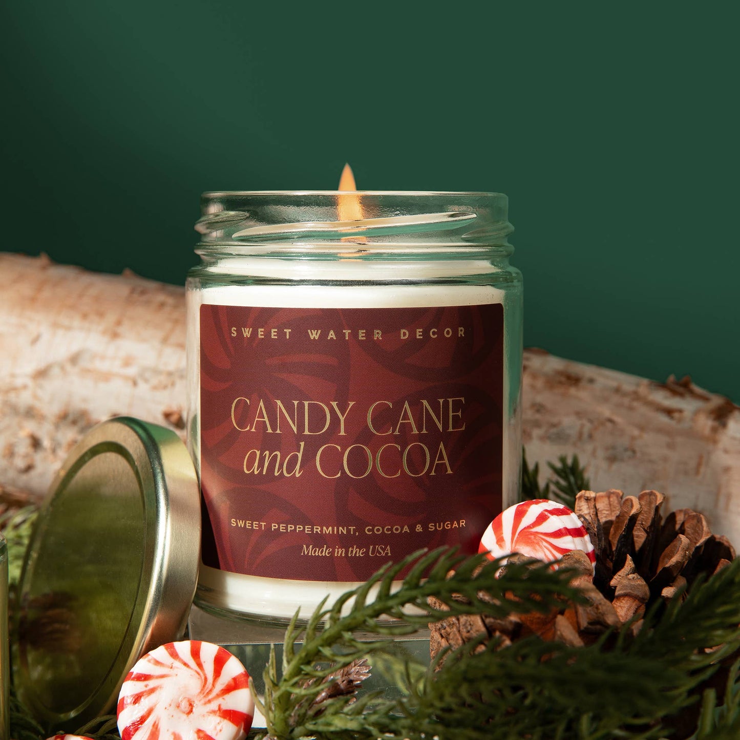 *NEW* Candy Cane and Cocoa 9 oz Soy Candle - Decor, Gifts