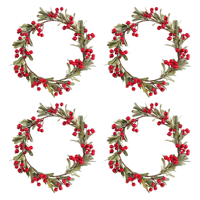 Red Berry Wreath 10"