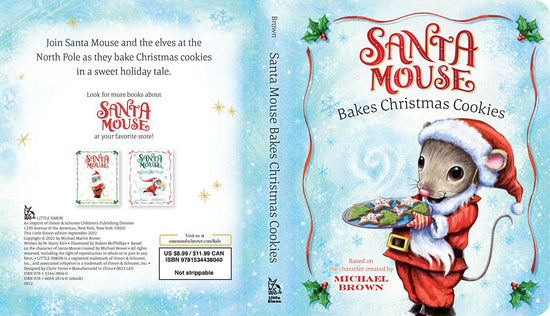 Santa Mouse Bakes Christmas Cookies by Michael Brown