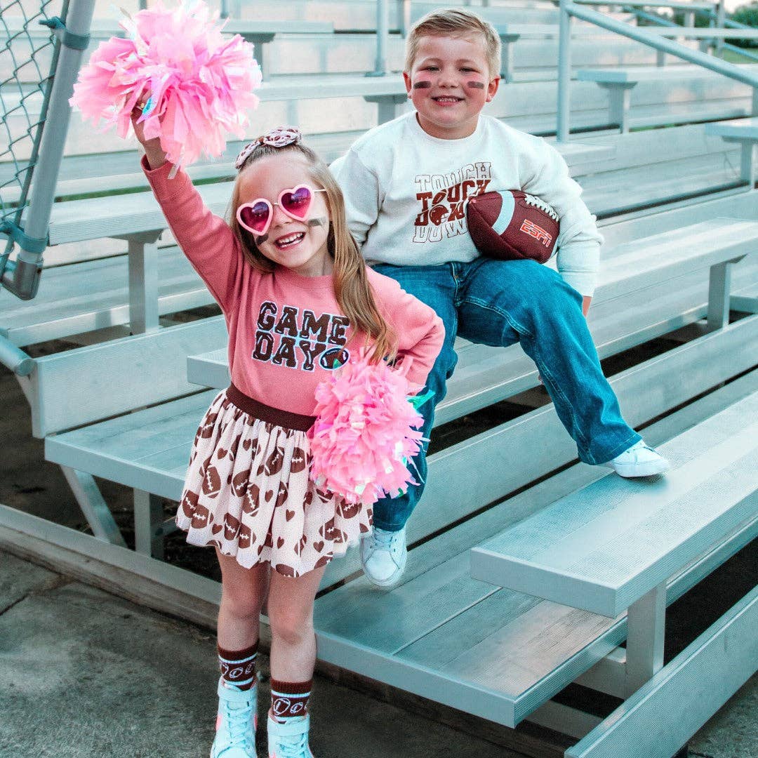 Football Love Tutu - Dress Up Skirt - Kids Game Day Tutu