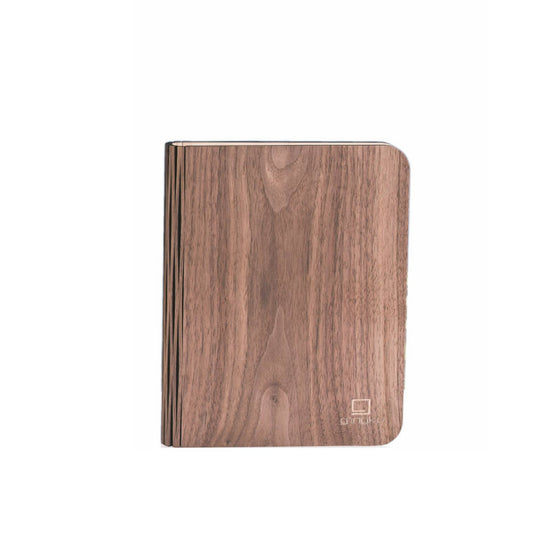 Natural Wood Smart Book Light: Walnut / Large