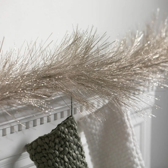Champagne Metallic Pine Garland