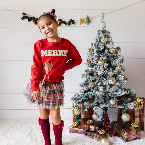 Christmas Plaid Bow Headband - Kids Holiday Headband