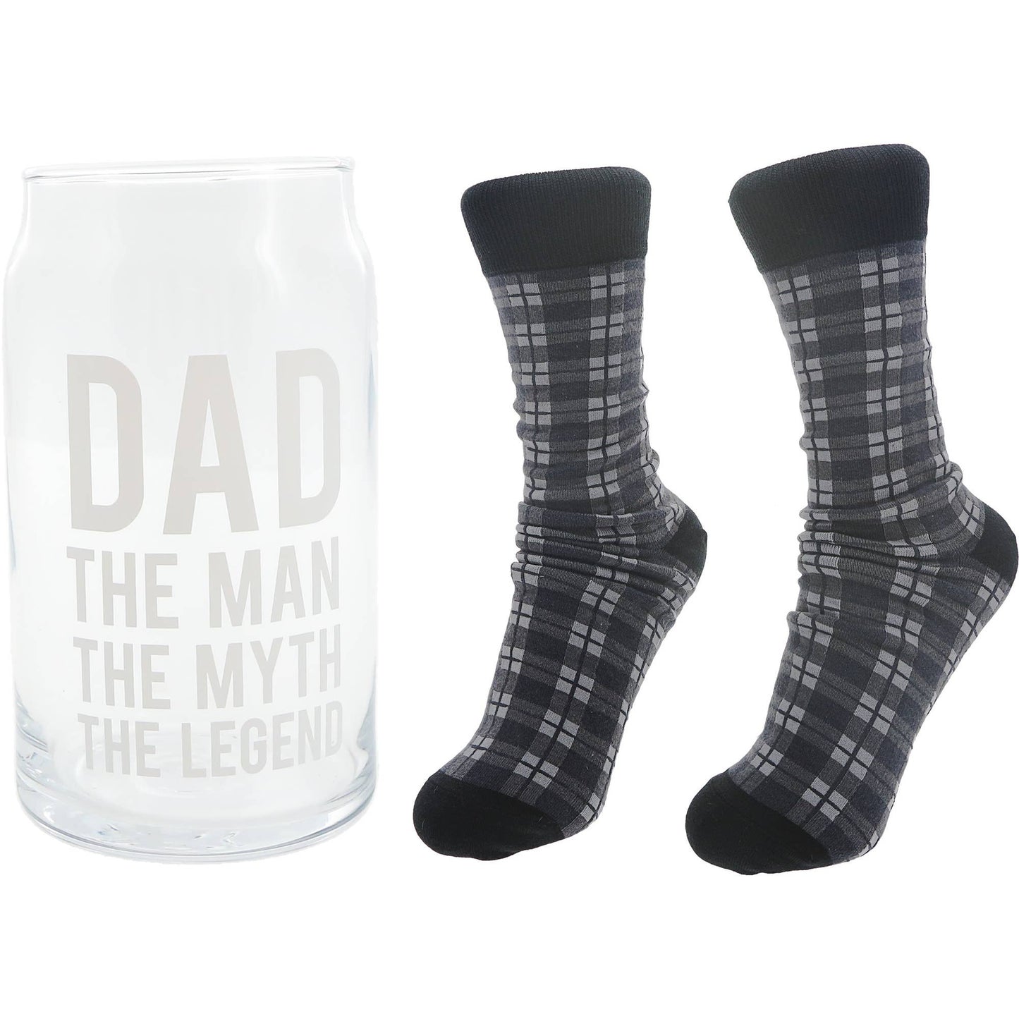 The Legend - 16 oz Beer Can Glass and Sock Set