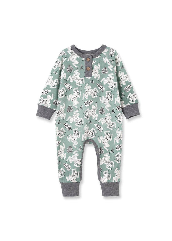 Leapfrog Baby Boy Bamboo Henley Romper