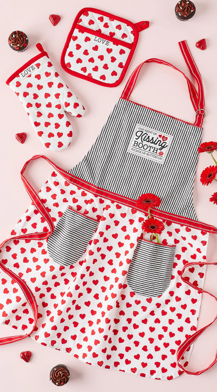 Kissing Booth Embellished Apron