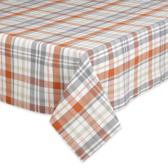 Autumn Afternoon Plaid Tablecloth - 52 X 52"